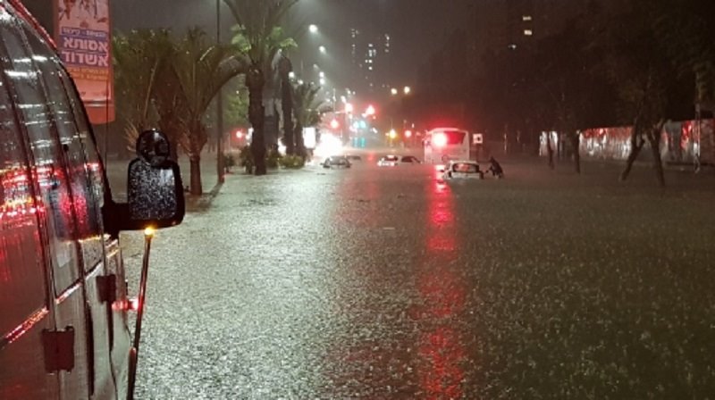 הצפה באשדוד - צילום ארכיון