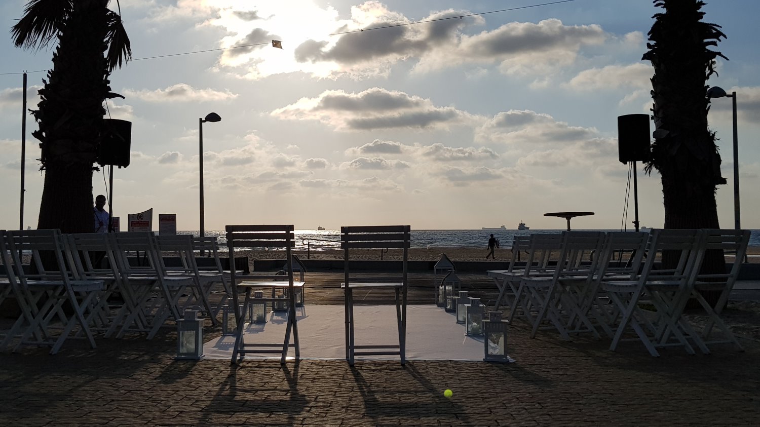 חופה על הים באשדוד (צילום: אשדוד נט)