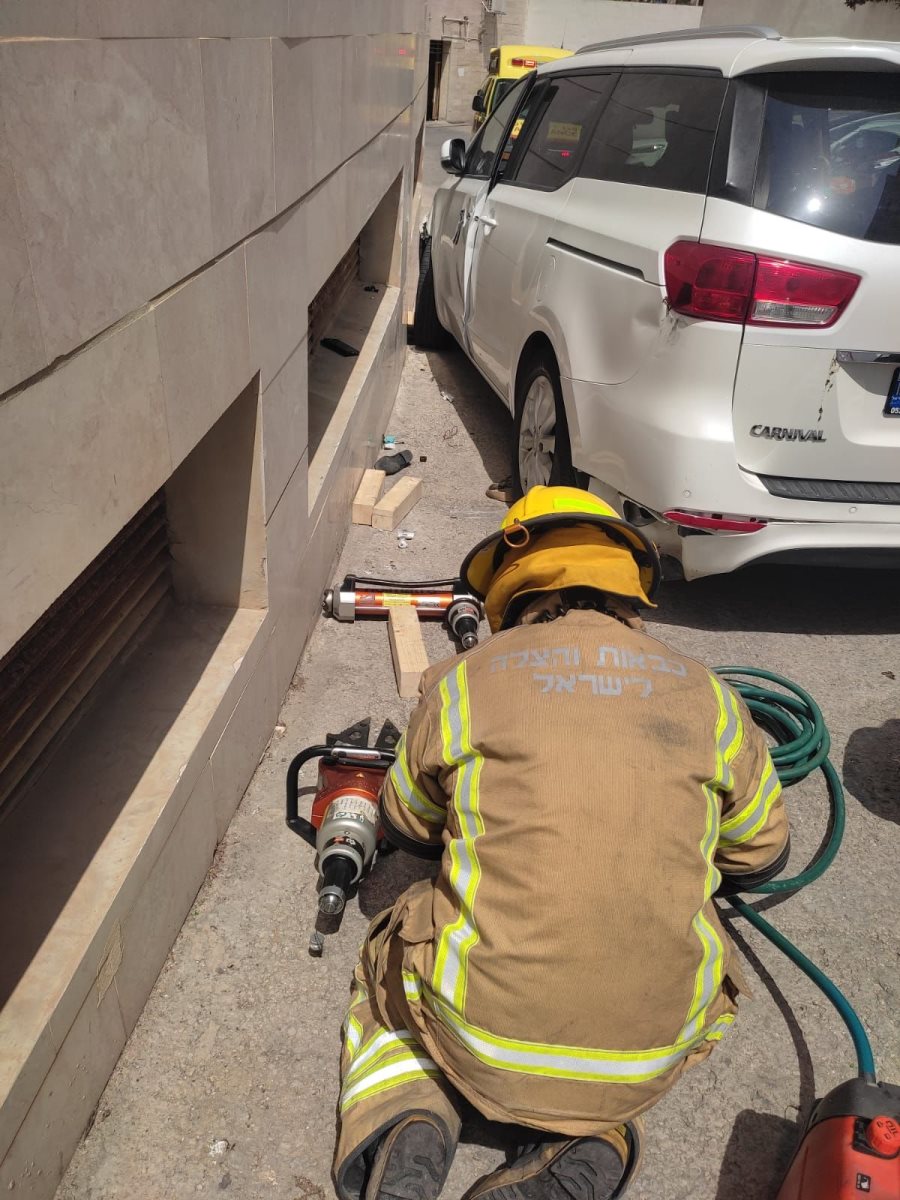 צילום מהזירה. קרדיט: דוברות כבאות והצלה