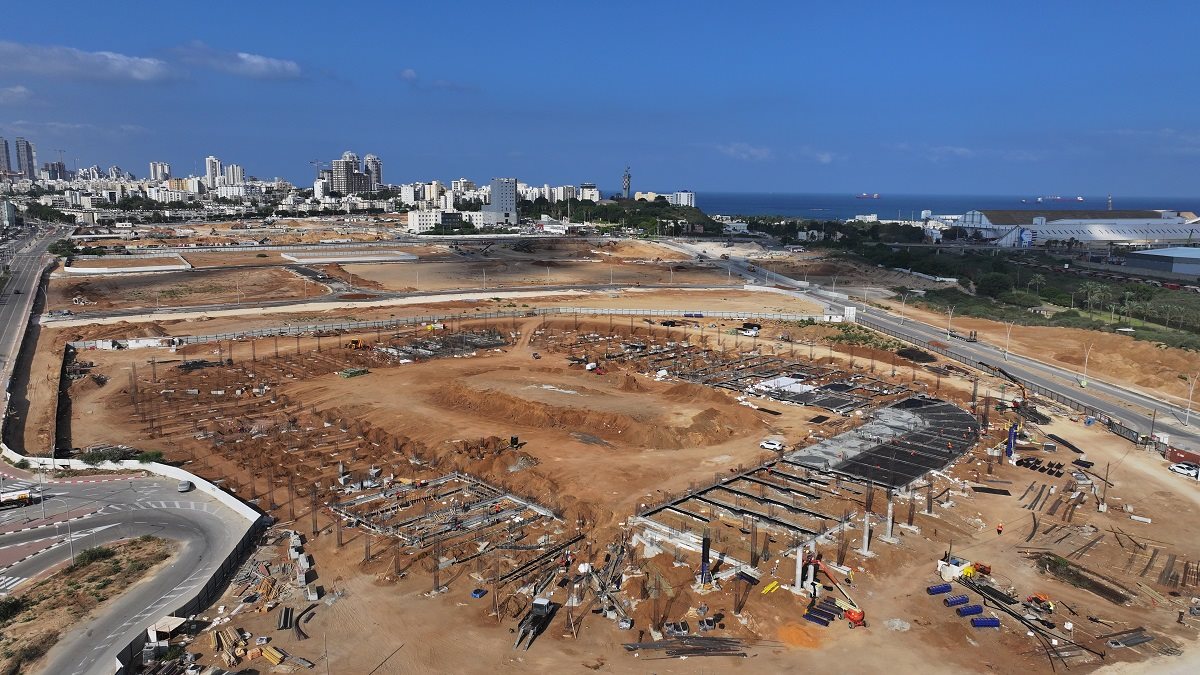 קריית הספורט בבנייה