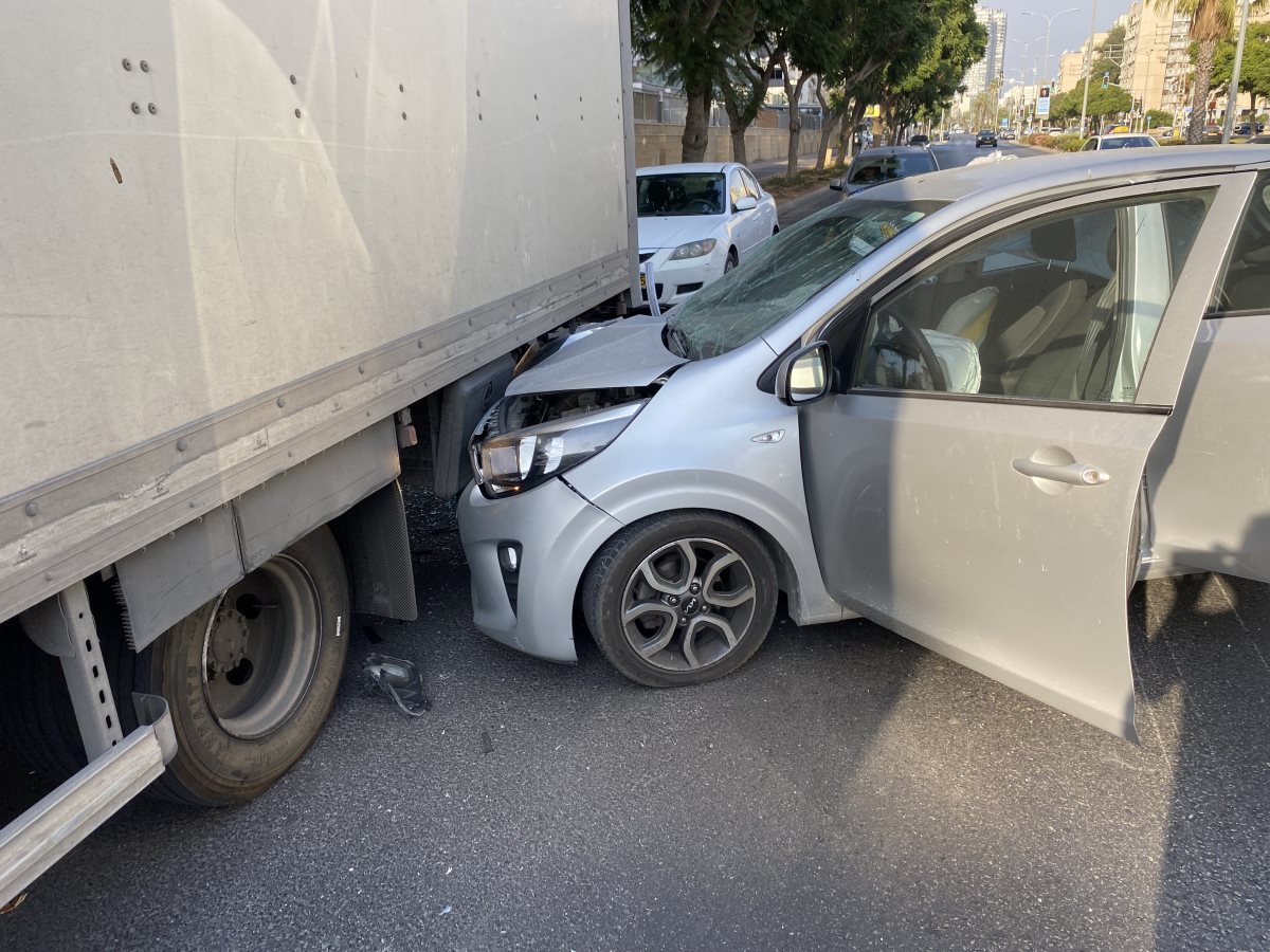 זירת התאונה באשדוד