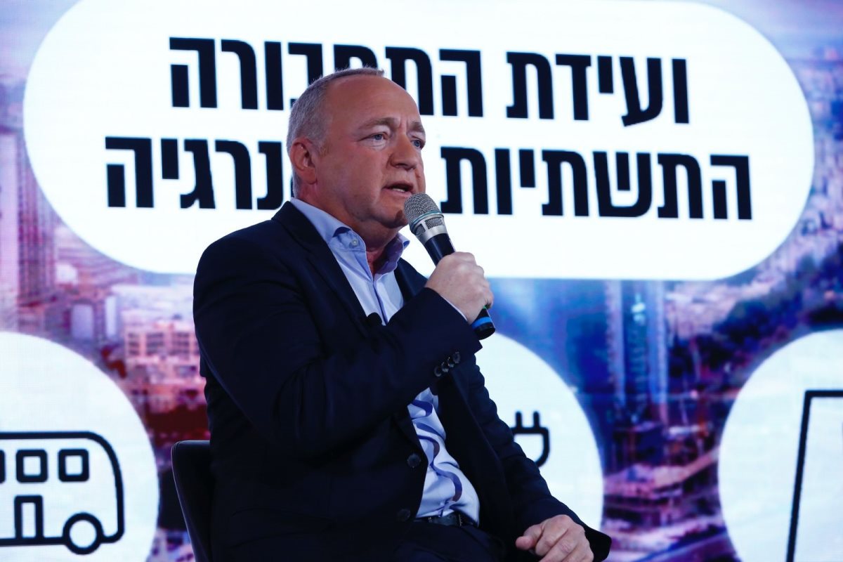 שאול שניידר בוועידת התחבורה (צילום: פבל טולצ&#39;ינסקי)