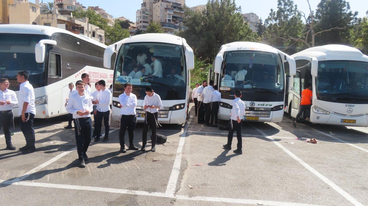 בחורי הישיבות בטיול. מעגלים