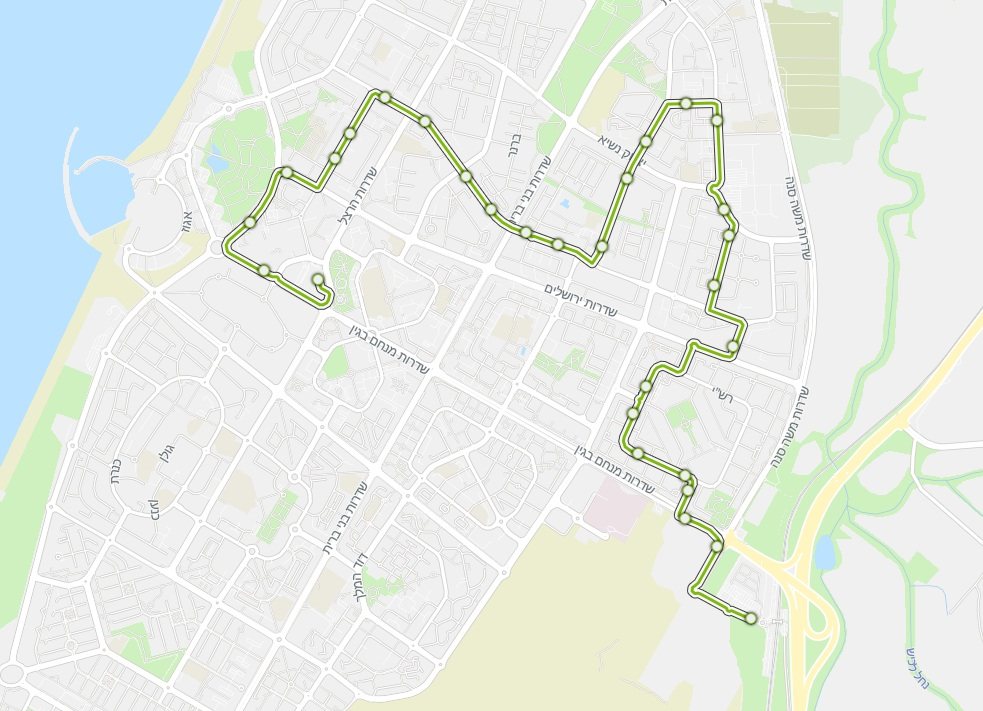 קו 29 (מתוך אפליקציית מוביט)