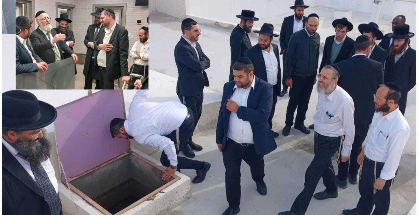 סיור הרבנים במקוואות. מ' מיכאלי