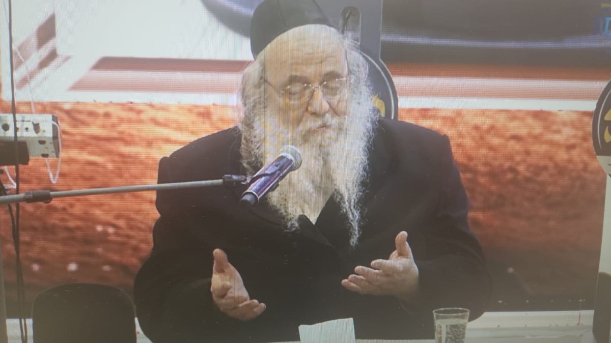 הרב שאול אלתר בנאומו בבבית שמש