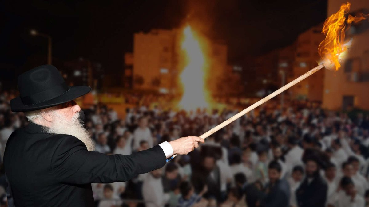 הרב פינטו בהדלקה. א&#39; מיכאלי