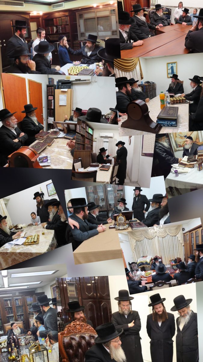 נציגי אגודת ישראל במעון האדמו&quot;רים