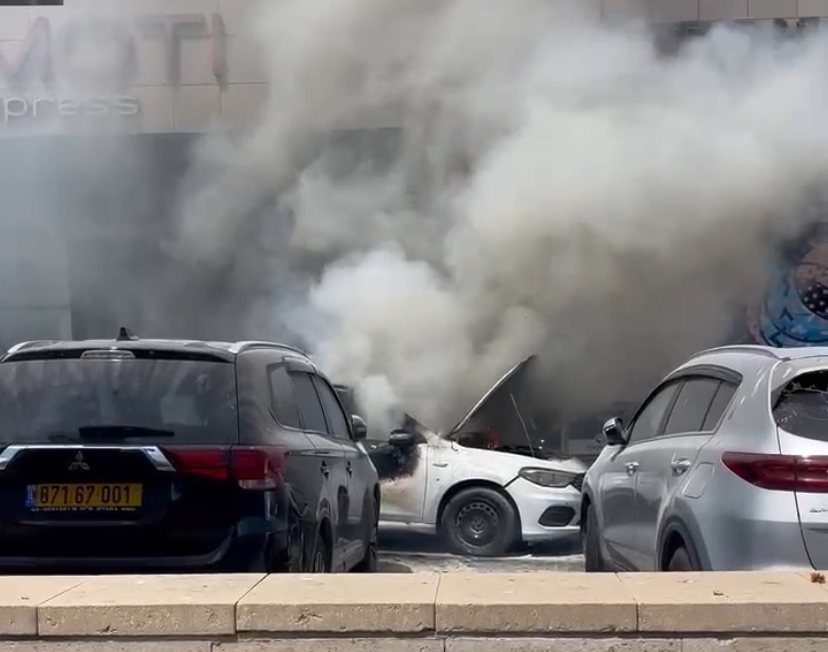 שריפת רכב באשדוד 