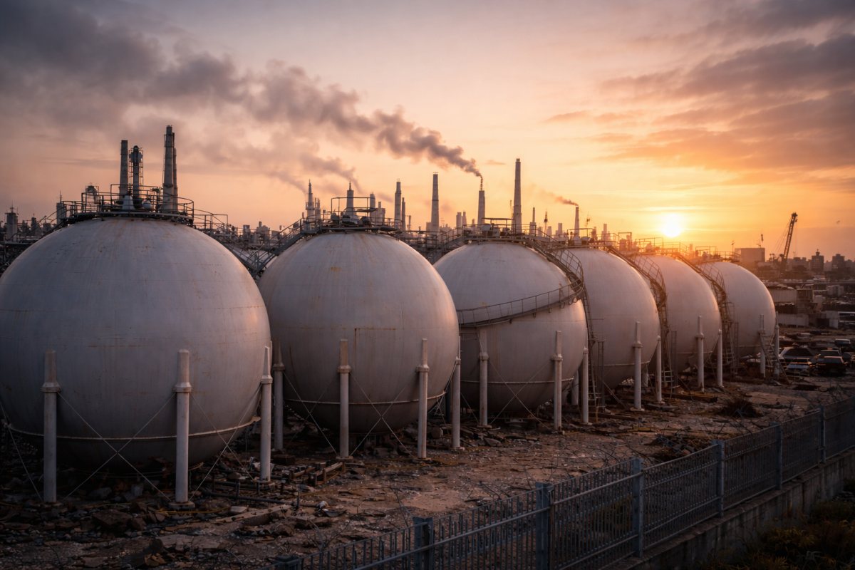 אחסון גז (אילוסטרציה AI)