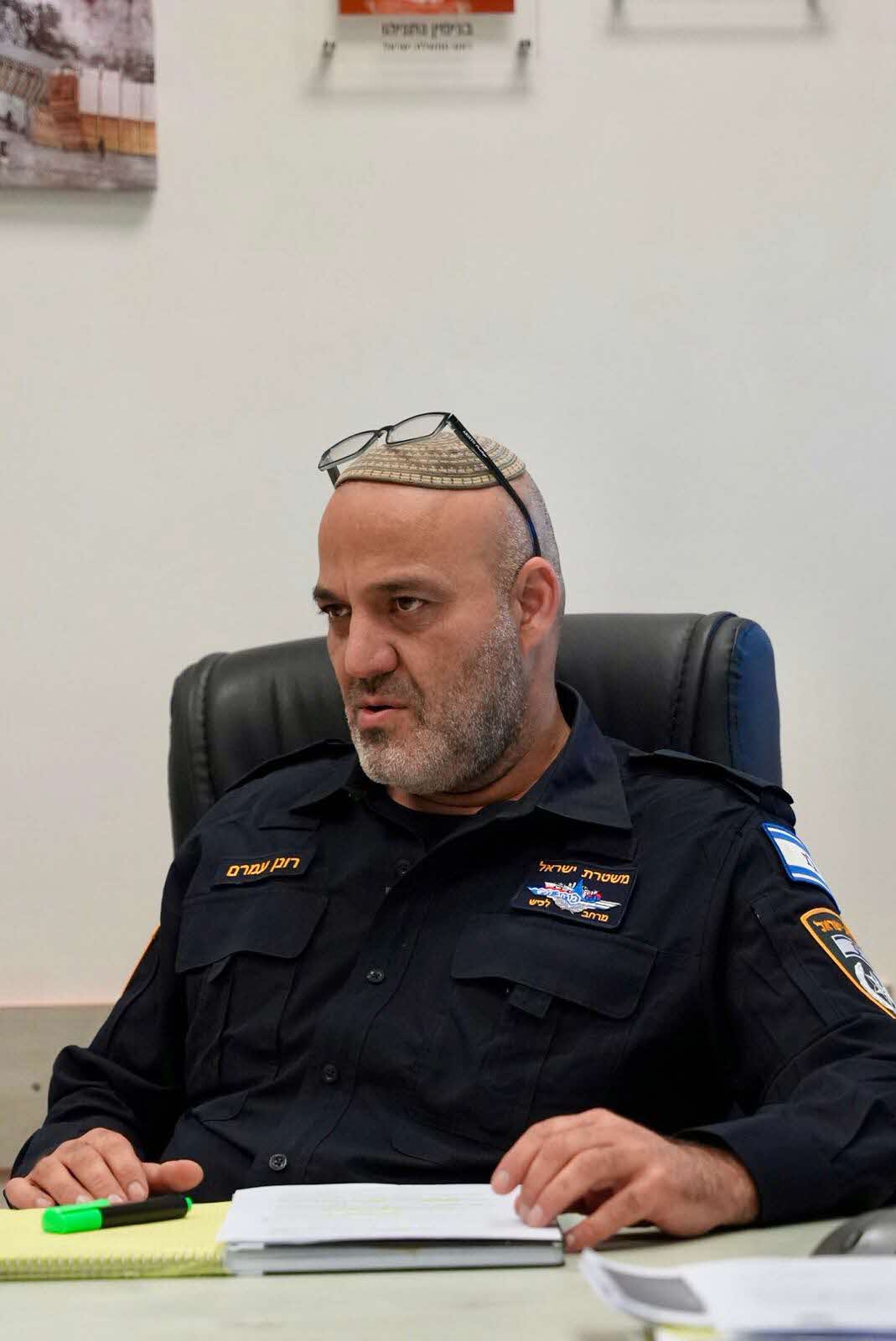 מפקד תחנת אשדוד רונן עמרם. דוברות המשטרה