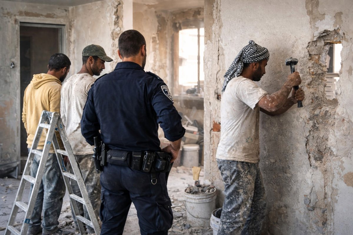 אילוסטרציה שב"חים ושיפוצים - AI