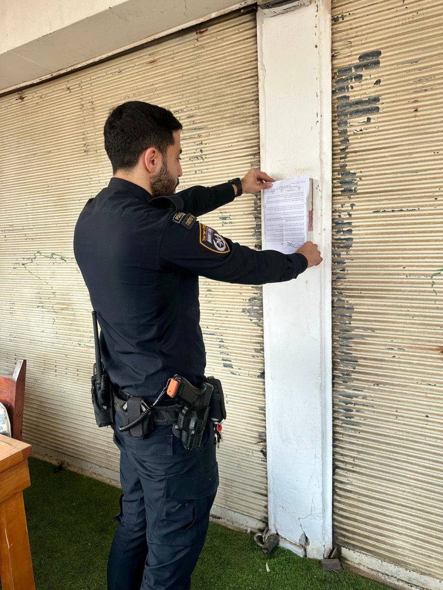 סגירת המסעדה. דוברות המשטרה