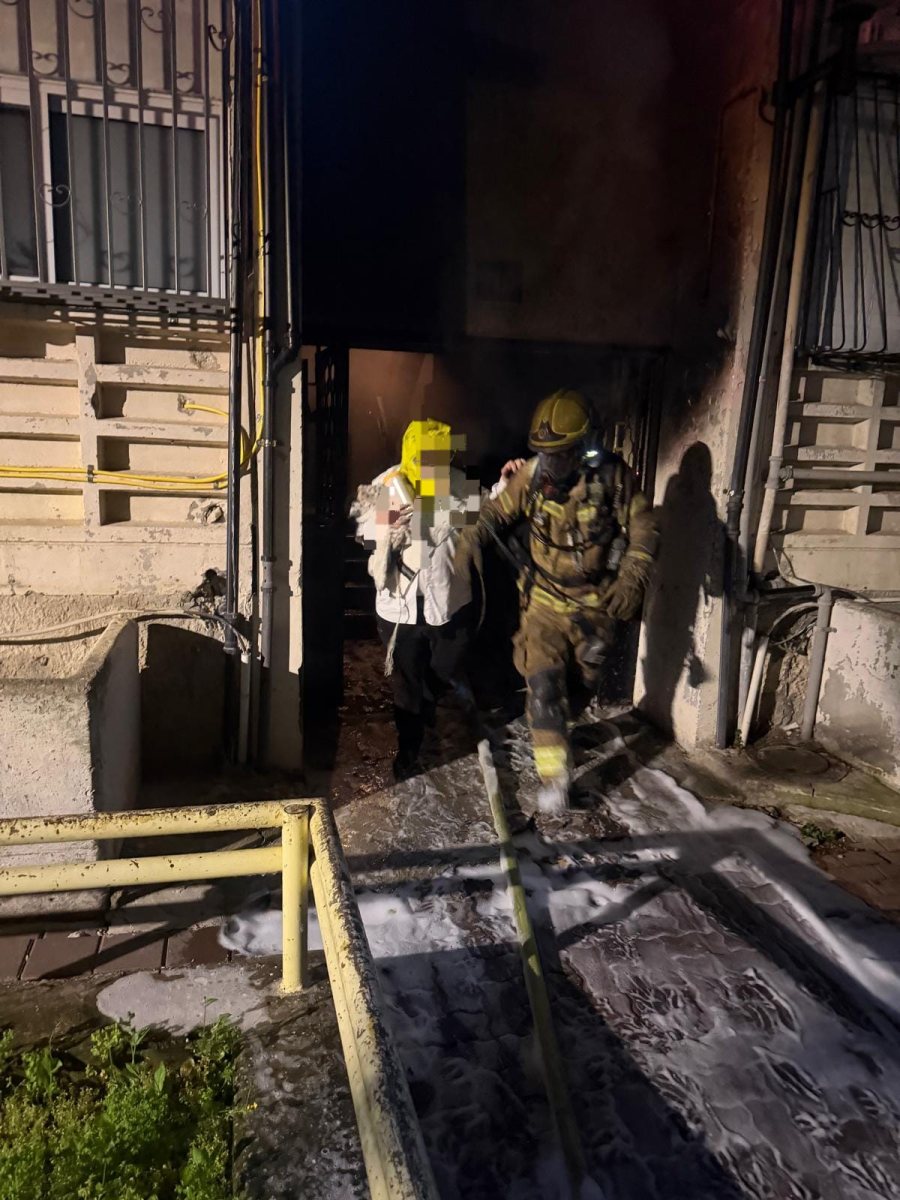 זירת השריפה. צילום: תיעוד מבצעי כב״ה 