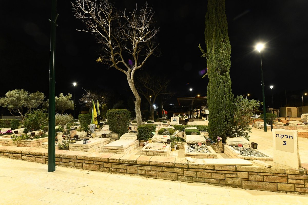 החלקה הצבאית המוארת - צילום יעקב אלברשטיין, מי שהיה אחראי עד לאחרונה על התחזוקה במקום