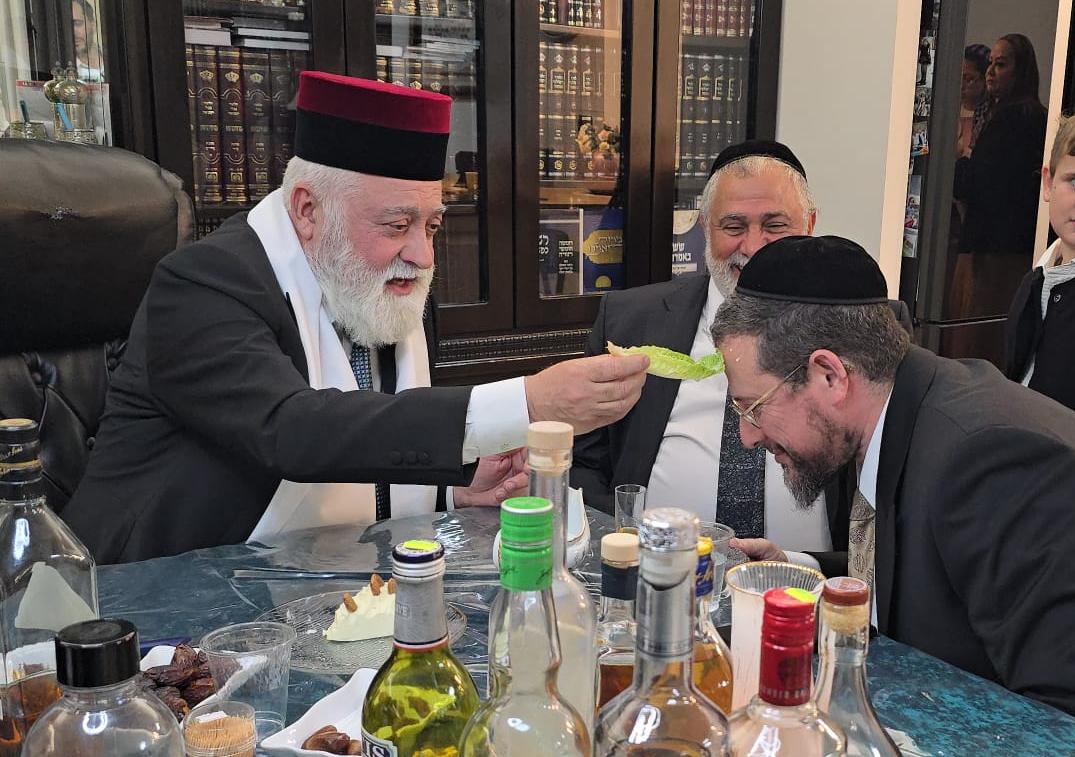 הרב דרעי בחגיגות המימונה. א' מיכאלי