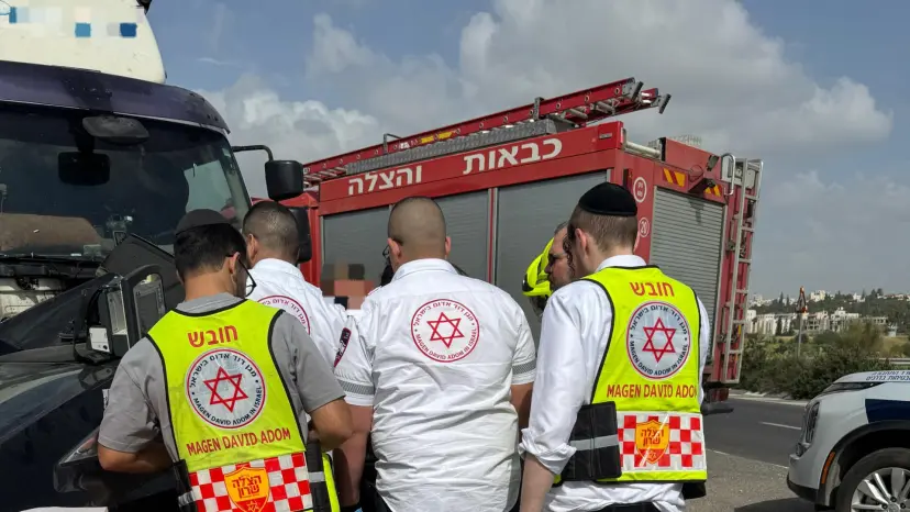 זירת התאונה. זק"א