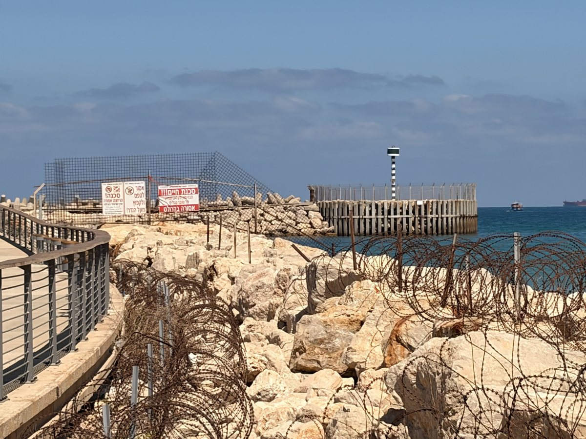 המזח הצפוני במרינה באשדוד - כך זה נראה השבוע