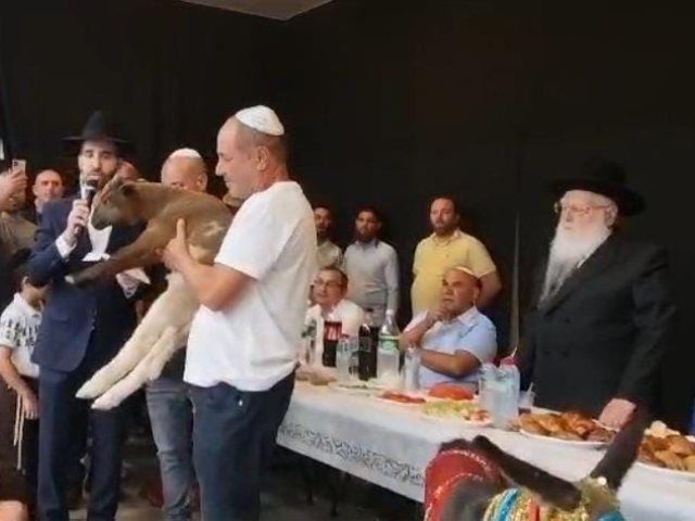 פדיון פטר חמור עם הרב פינטו. א' מיכאלי