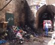 בקבוקי תבערה הושלכו ברחוב הגיא, צוותי כיבוי אש שהגיעו למקום הותקפו