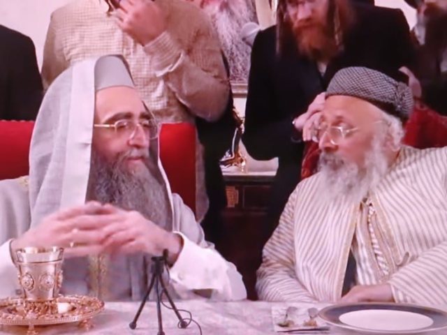 הריף פינטו עם מנהיג העדה התימנית. א' מיכאלי