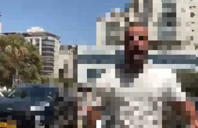 החשוד. צילום: עיריית אשדוד