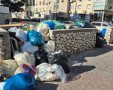 הררי הזבל הבוקר ברח' שמאי ברובע ז'