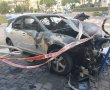 הלילה באשדוד: רכב עלה באש לאחר שהנהג איבד שליטה ונכנס בגדר 