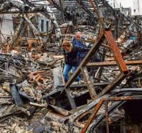 מפעל שהותקף בטהרן (צילום: Majid Saeedi, גטי אימג'ס)