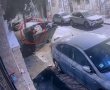 בפנים חשופות: תושב ירושלים הצית פח אשפה ו'קלנועית'