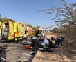 תאונה קשה באשדוד: רוכב אופנוע נפצע בינוני לאחר שהחליק בכביש מקורצף
