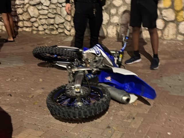 זירת התאונה בכלנית (חמ״ל אשדוד)
