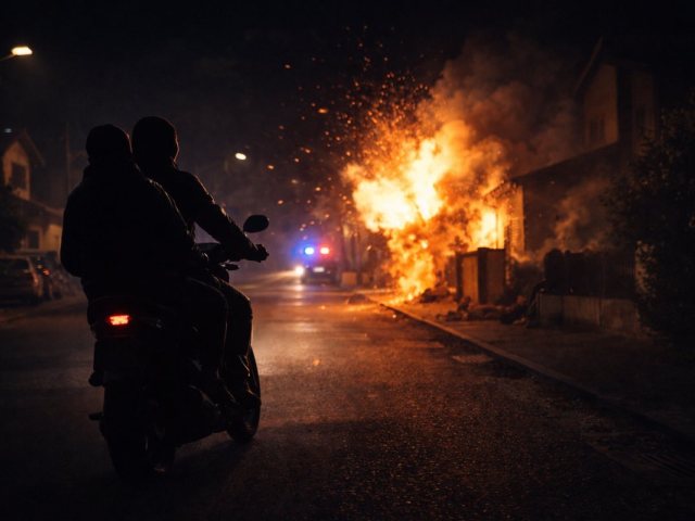 השלכת רימון רסס (אילוסטרציה AI)