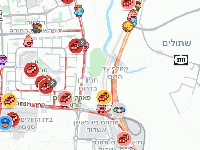 היציאה הדרומית של אשדוד (מאפליקציית וייז)
