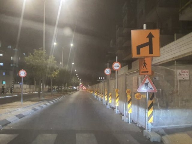 הכביש החסום. צילום: מינהלת רובע ז'
