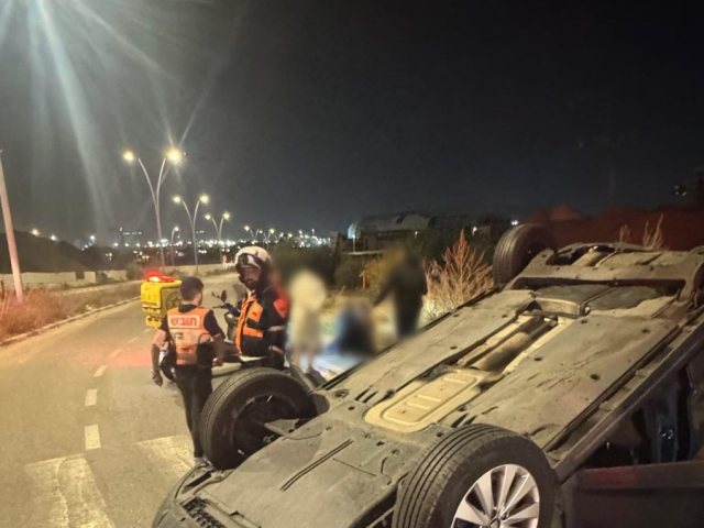 זירת התאונה. איחוד הצלה