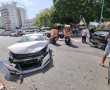 תאונת דרכים בין שלושה כלי רכב באשדוד