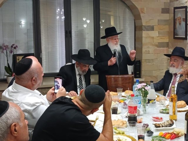הרב חיים פינטו בהילולת האור החיים. מ' מיכאלי