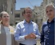 הנשיא הרצוג ורעייתו ביקרו בזירת הנפילה ברמת גן