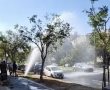 פיצוץ מים בשדרות ירושלים, בעלי רכבים ניצלו זאת לשטיפת הרכבים (וידאו)