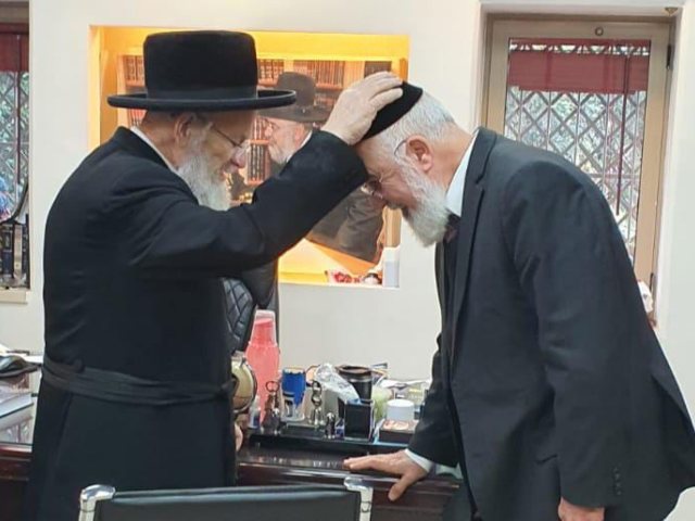 הגרחפ הורביץ עם הרב דהן. א' מיכאלי