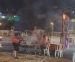 התדרדר לאלימות: הפועלים 'פתחו' מנגל בעודם חוסמים את הנתיב המרכזי בירושלים