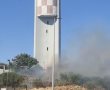 שריפת קוצים סמוך לגבעת יונה באשדוד (וידאו)