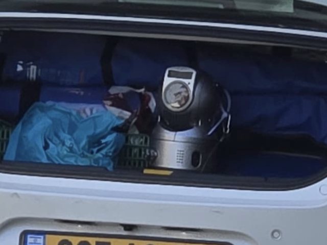 מצלמת אכיפה בתוך בג'אז הרכב - תיעוד שהופץ ברשתות החברתיות באשדוד