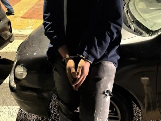 מעצר אחד החשודים הלילה (דוברות המשטרה)