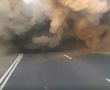 צפו בתיעוד עוצר נשימה: הרכב דהר על כביש 4 - ואז נפל הטיל (וידאו) 