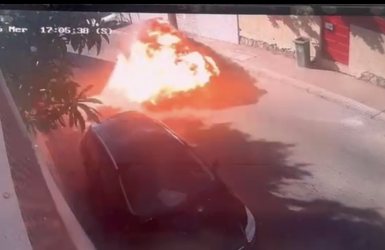 רגע הפיצוץ כפי שנקלט במצלמות (פרסום על פי סעיף 27 א')