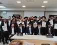 מדריכי החתנים עם התעודות. א' מיכאלי