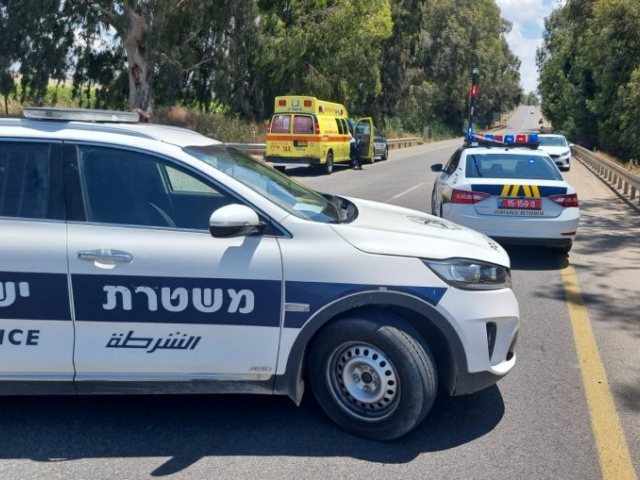 זירת התאונה - דוברות המשטרה