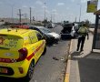נפגעים בתאונת דרכים בצומת גן יבנה - עומסי תנועה במקום